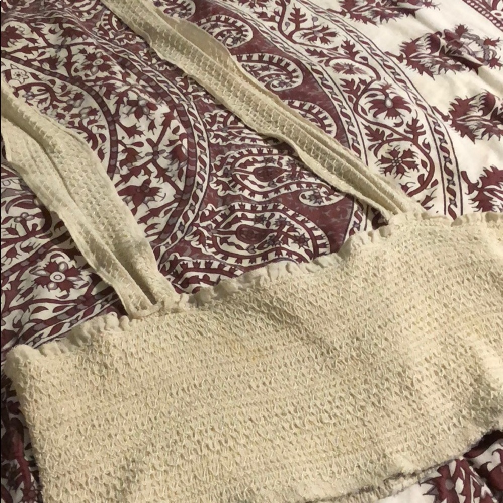 Beige Crop Bandeau Halter Top